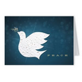 Seed Paper Shape Holiday Greeting Card - Peace Love Dove
